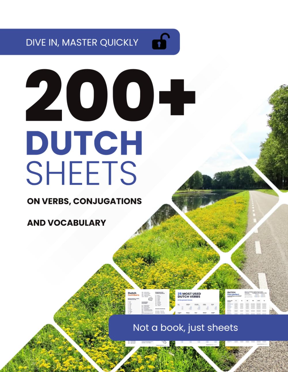 200+ Dutch verb, conjugation & vocabulary sheets: Graphs, worksheets and patterns to take your Dutch to the next level      Paperback – July 1, 2025
