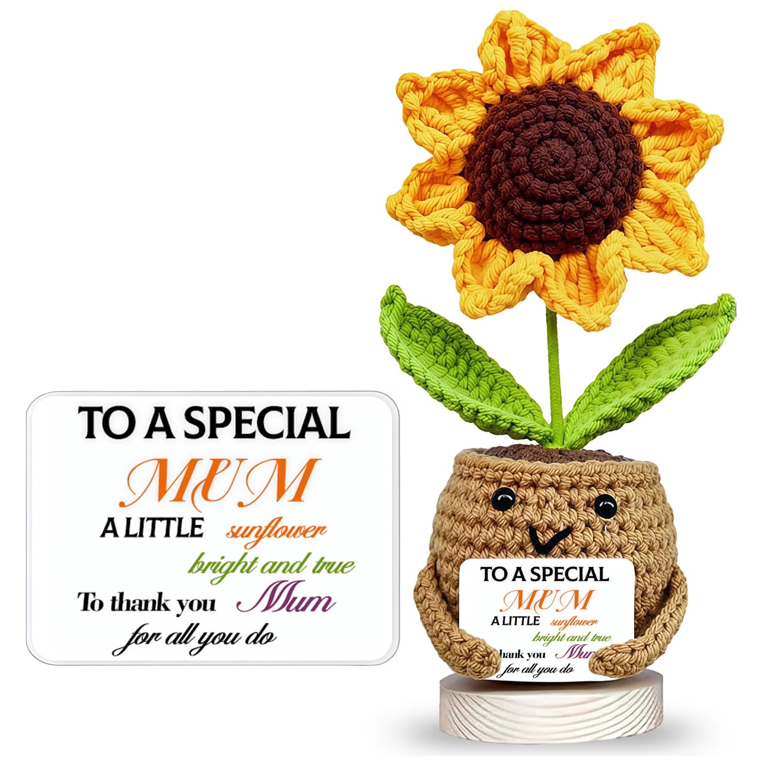 Aryllis Handmade Crochet Sunflower, To a Special Mum, Thoughtful Gift for a Loved One, Crochet Emotional Support Flower, Birthday Anniversary Wedding Gift Idea โ image 1