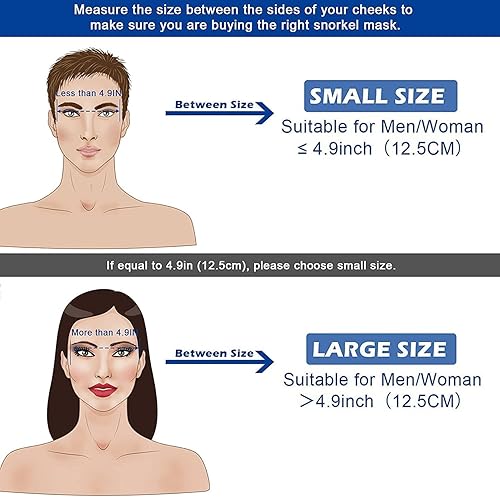 Miniatura 5 de Bairuifu Juego de máscara de esnórquel plegable de 180 grados panorámica antivaho antifugas máscara de buceo con soporte de cámara equipo de