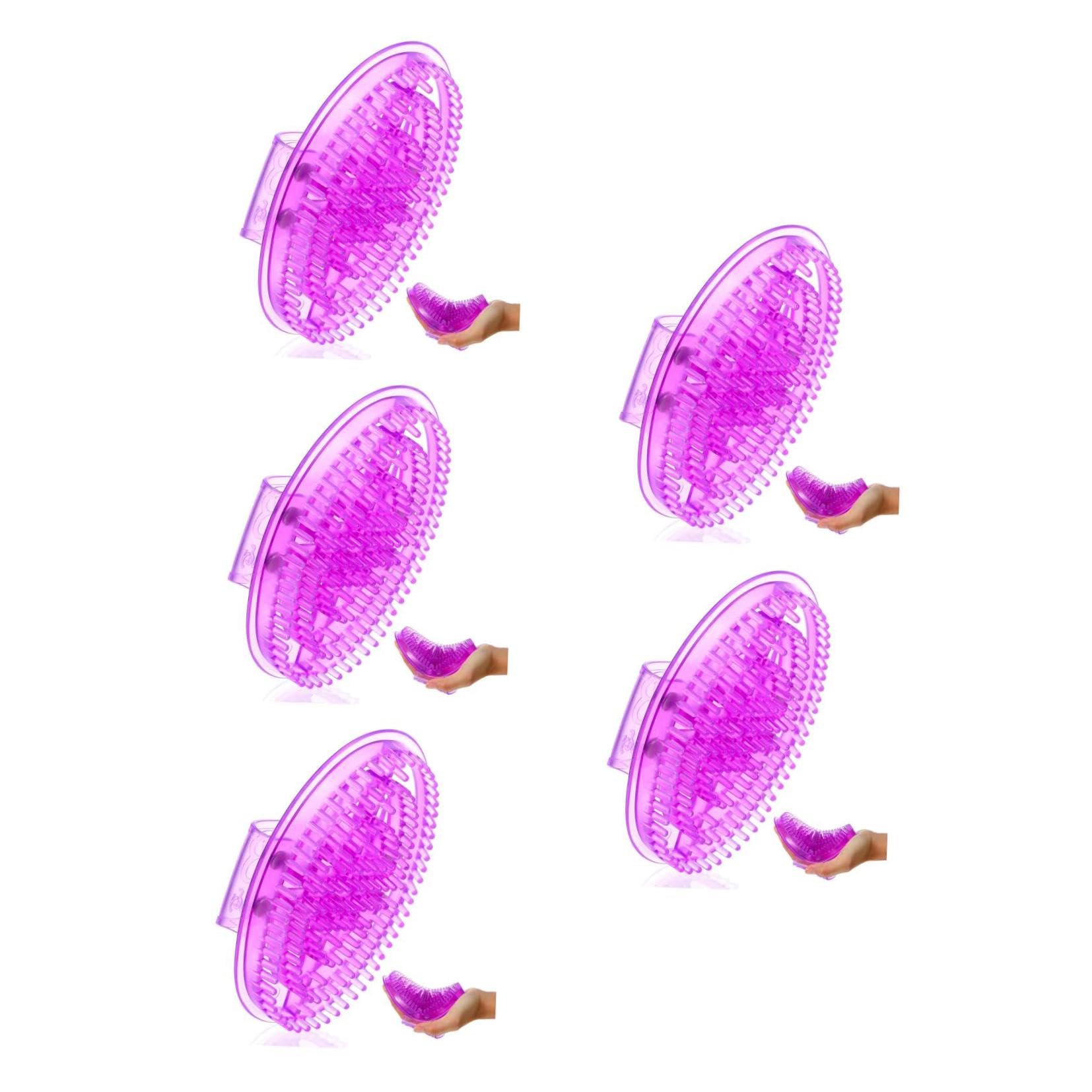 5stücke Akupressur Bürste Aus Silikon Handheld Massagewerkzeug Für Ganzkörperanwendung Ergonomisch Und Tragbar Für Zuhause Und Salon Für Entspannung Und