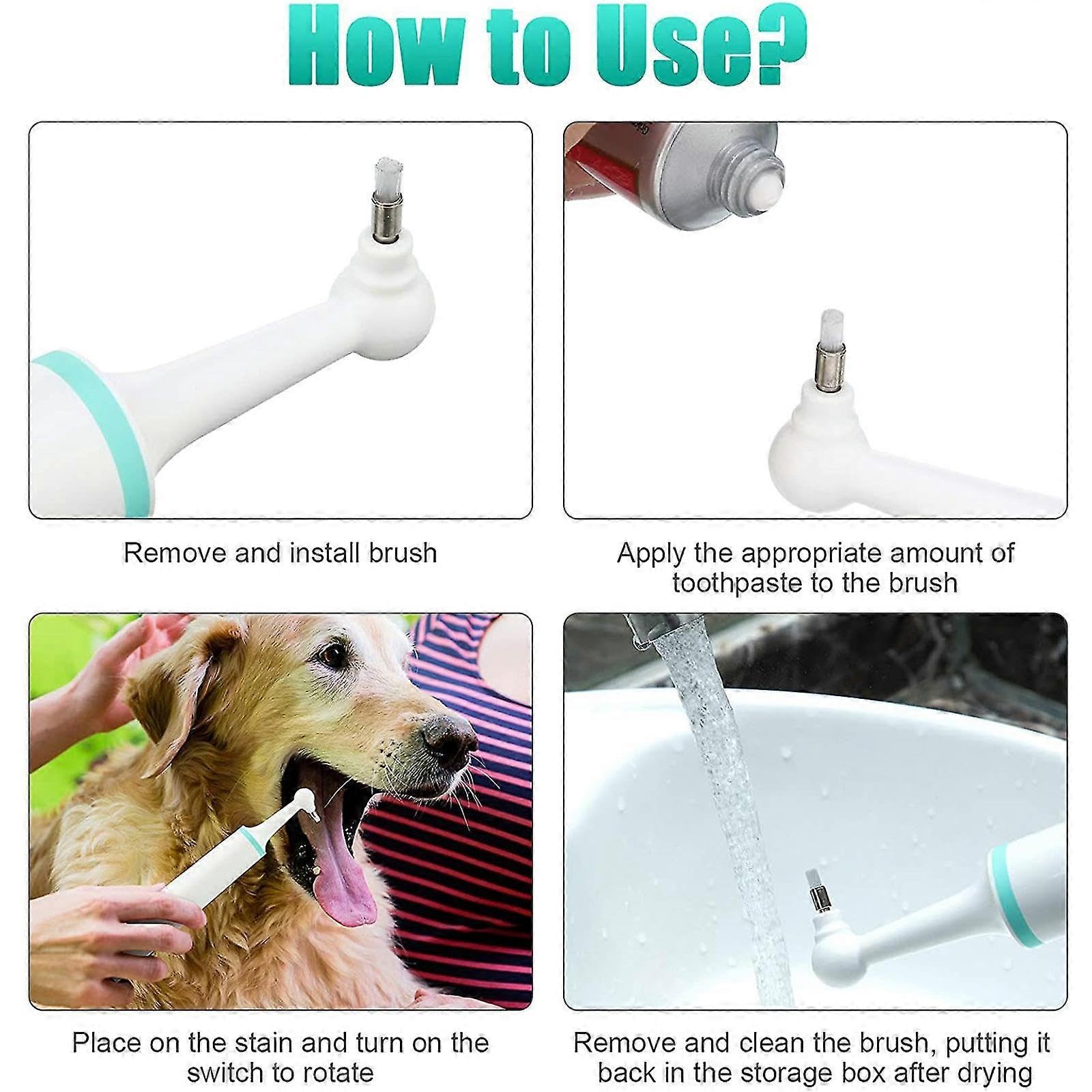 Nettoyage facile des dents, parfait pour chiot, chien, chat, brosse à dents automatique, cadeau durable