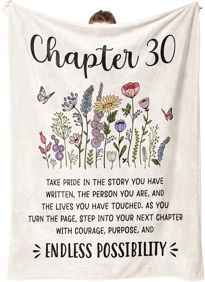 30th Birthday Gifts Blanket 50''