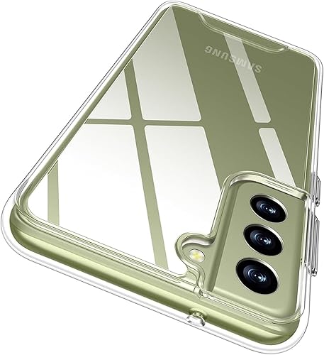 Nextway Case Compatible with Samsung Galaxy S21 FE 5G Crystal Clear Transparent Cover, Shockproof Non-Slip Protection, Hard PC Back Flexible TPU Slim Fit Lightweight Durable Phone Case