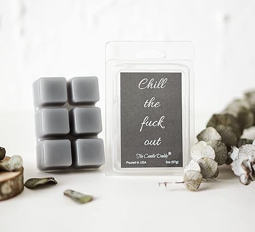 Miniatura 7 de Cera perfumada de eucalipto para derretir/cubos – 2 oz – Chill The Fuck Out