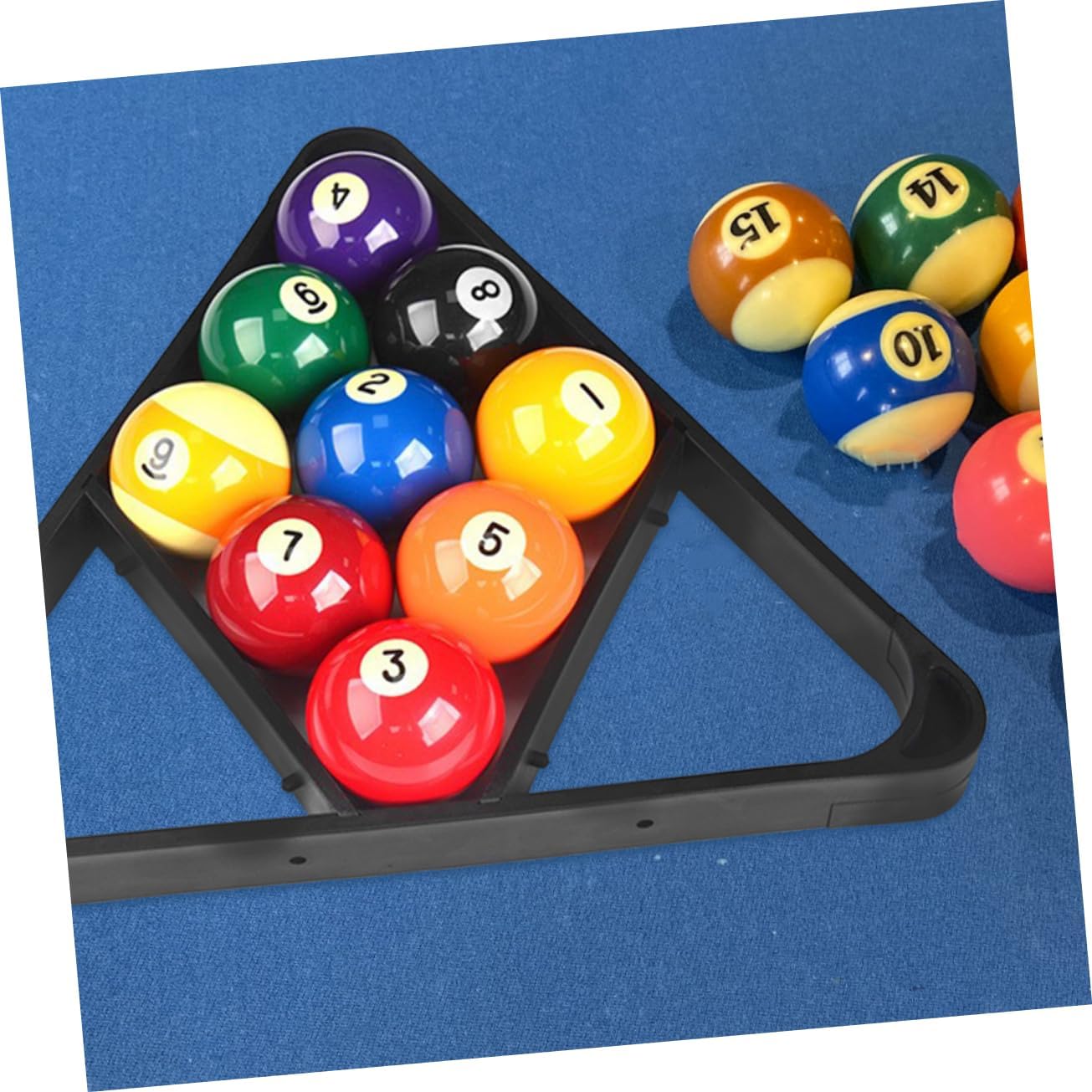 POPETPOP Pool Table Accessory Plastic Billiard Ball Storage Rack Snooker Rack Lightweight and Portable