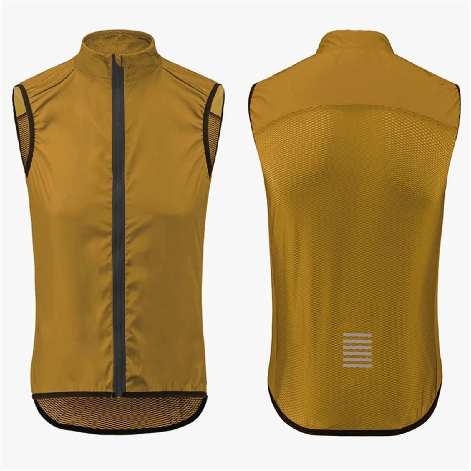 Smanicato Ciclismo Gilet da Ciclismo Estivo Gilet da Ciclismo da Strada Gilet da Equitazione Ultraleggero Antivento for Uomo e Donna(Dark Green,EU-L)