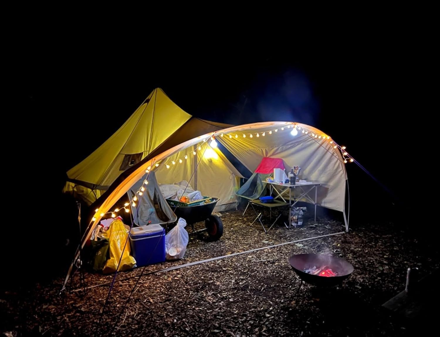 Lepro Bundle - Vintage LED Camping Lantern & Battery Operated Globe String Lights with Remote