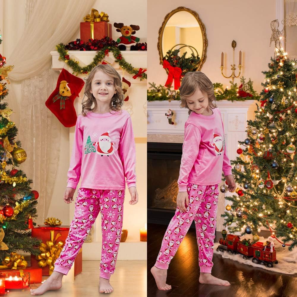 Tphon Girls Christmas Pajamas Toddler Boy Kids Holiday Pajamas Set Santa PJS Winter Sleepwear Children Clothes(Size 2T-12Y) - Image 7
