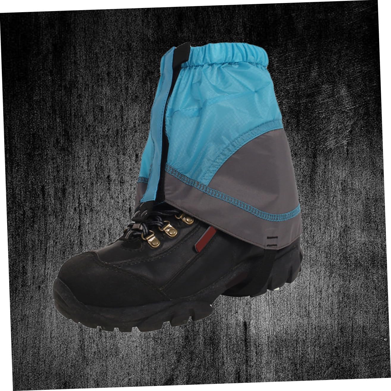POPETPOP Ankle Gaiters for Hiking Boot Covers Reusable Shoe Covers Rainproof Lightweight Elastic Band Grey