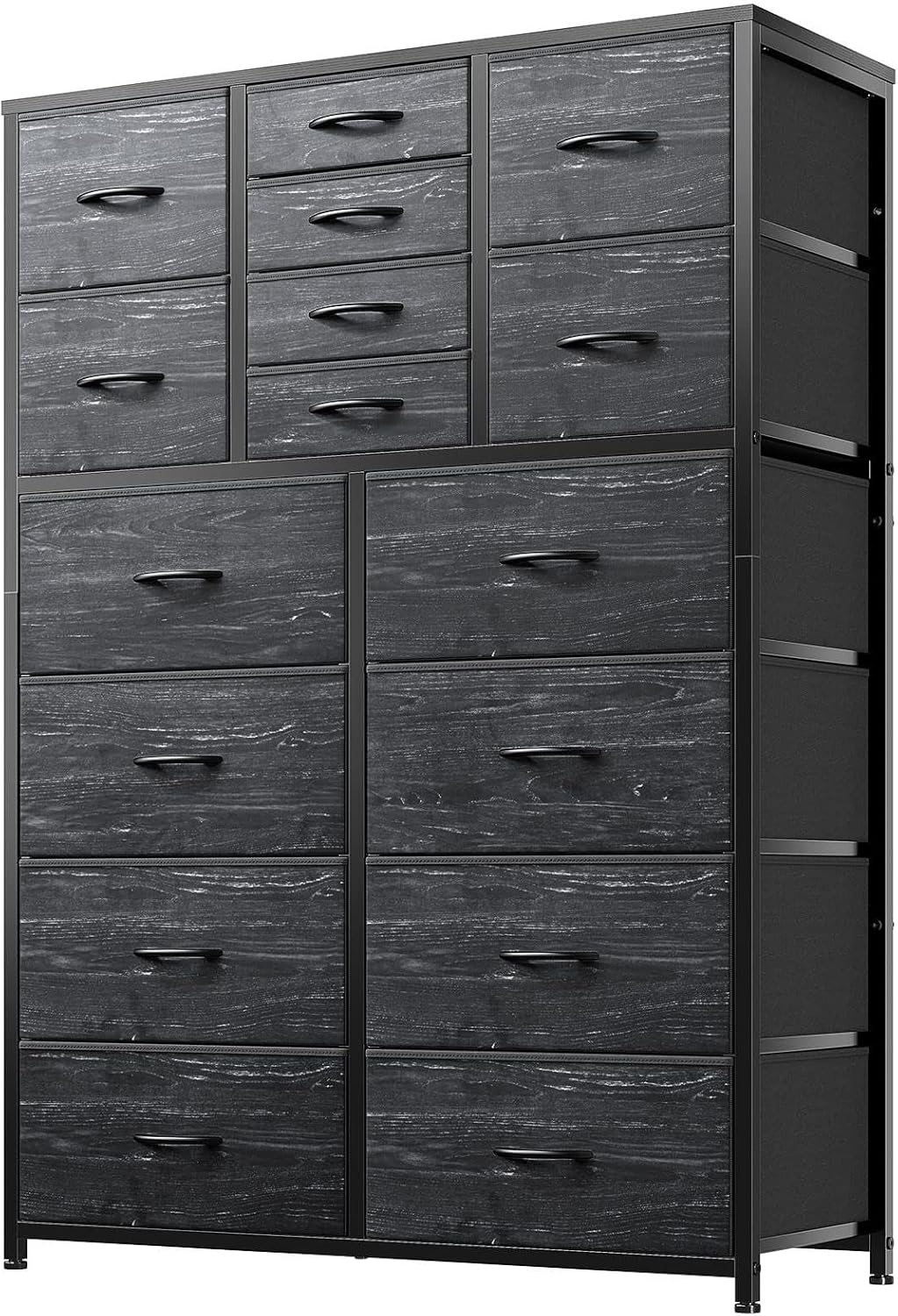 Amazon.com: EnHomee 16-Drawer Tall Dresser - Black Bedroom Storage ...