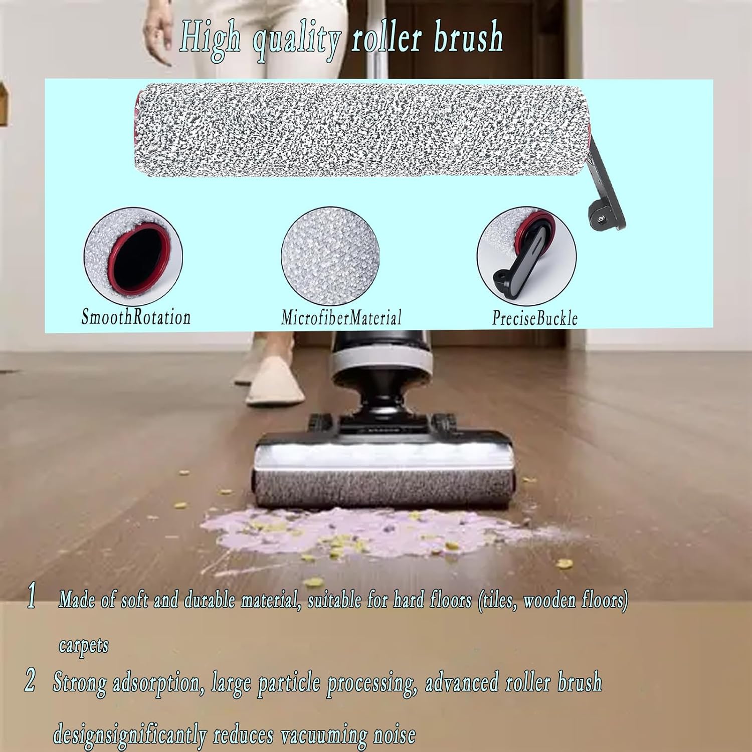 Replacement Parts Compatible with Dreame H14 Pro Wet Dry Vacuum Cleaner Brushs Filter Accessories Kit