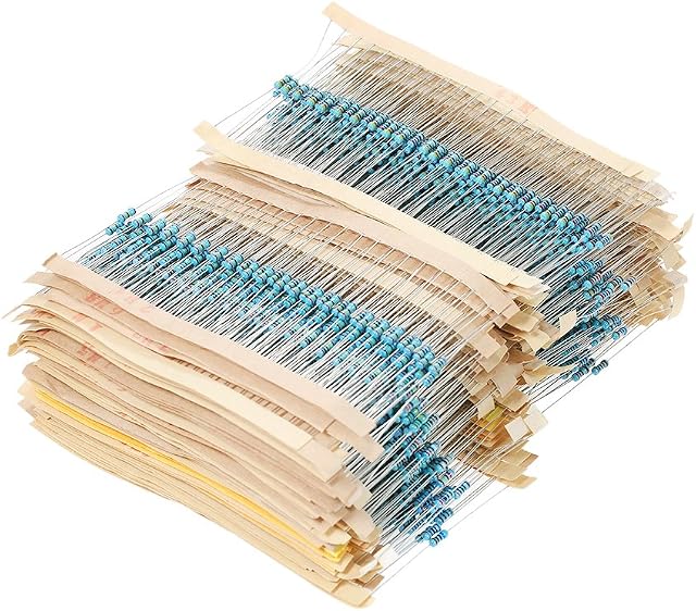 Resistor Kit, Weytoll 3120pcs 156 Values 1 ohm to 10M ohm 1/4W 1% Metal Film Resistors Assortment Kit Electronic Components
