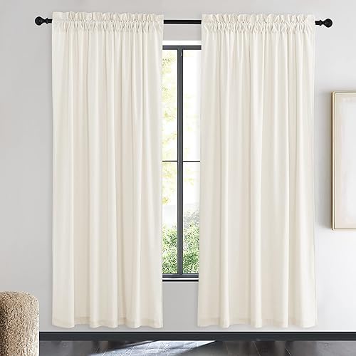 Miniatura 127 de NICETOWN Cortinas de terciopelo marrón, con aislamiento térmico que reducen el sonido, cortinas resistentes al calor y al frío mate para decoración