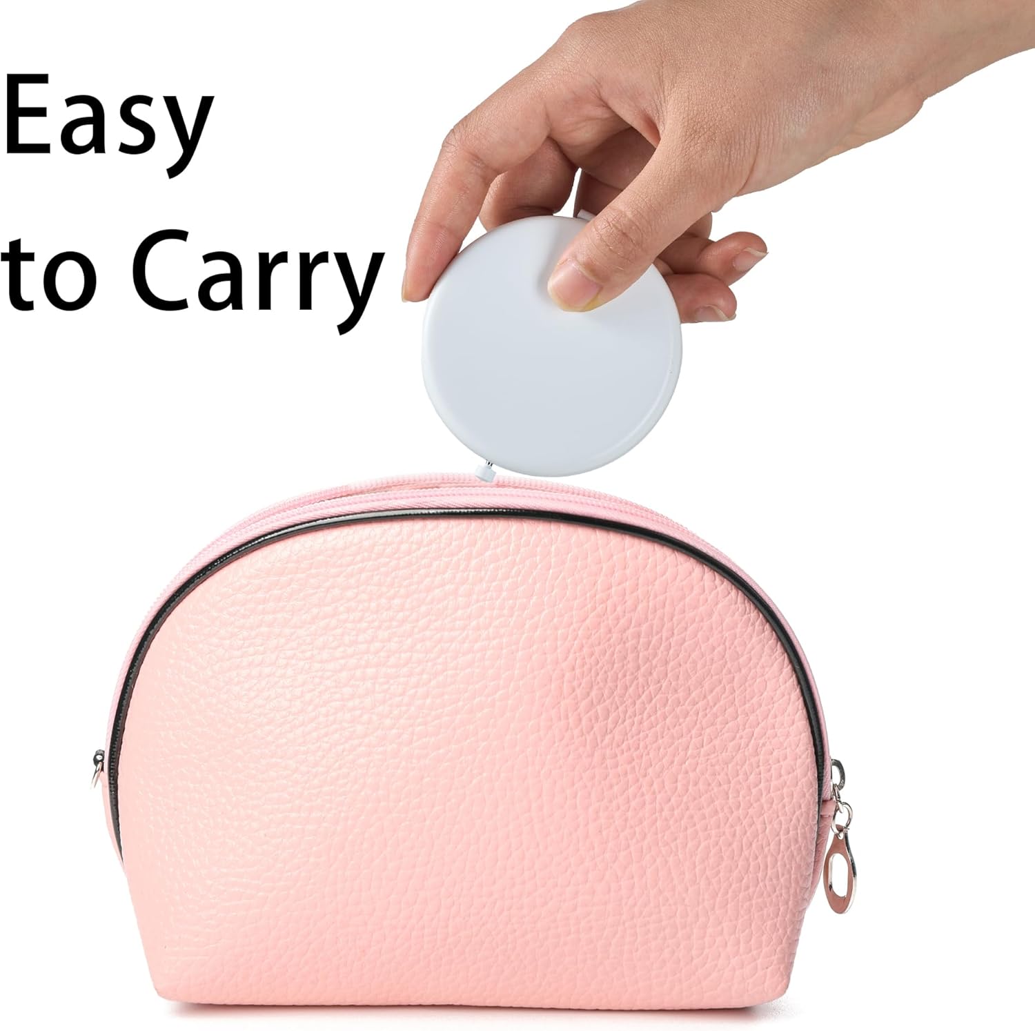 Compact Mirror for Purse, Metal Round Shell, Double-Sided 1X/12X Magnifying, Portable Travel Makeup Mirror, Mini Pocket Mirror, White,24 Pack