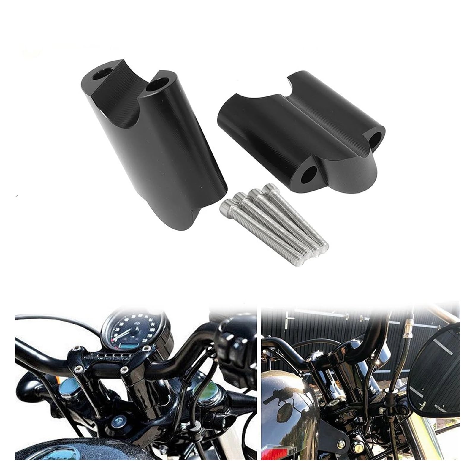 50mm Bar Risers XL1200 50mm Motorcycle Handlebar Risers For Harley ...