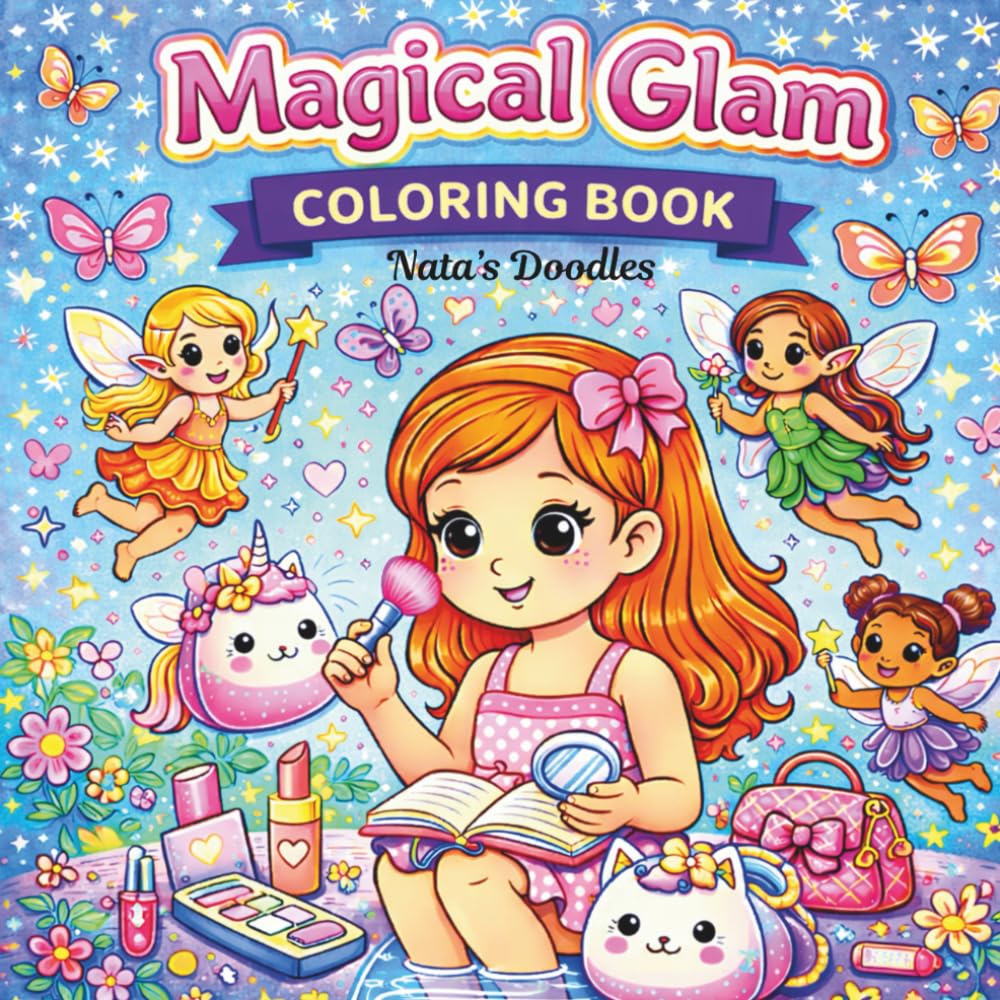 Magical Glam: Coloring Book