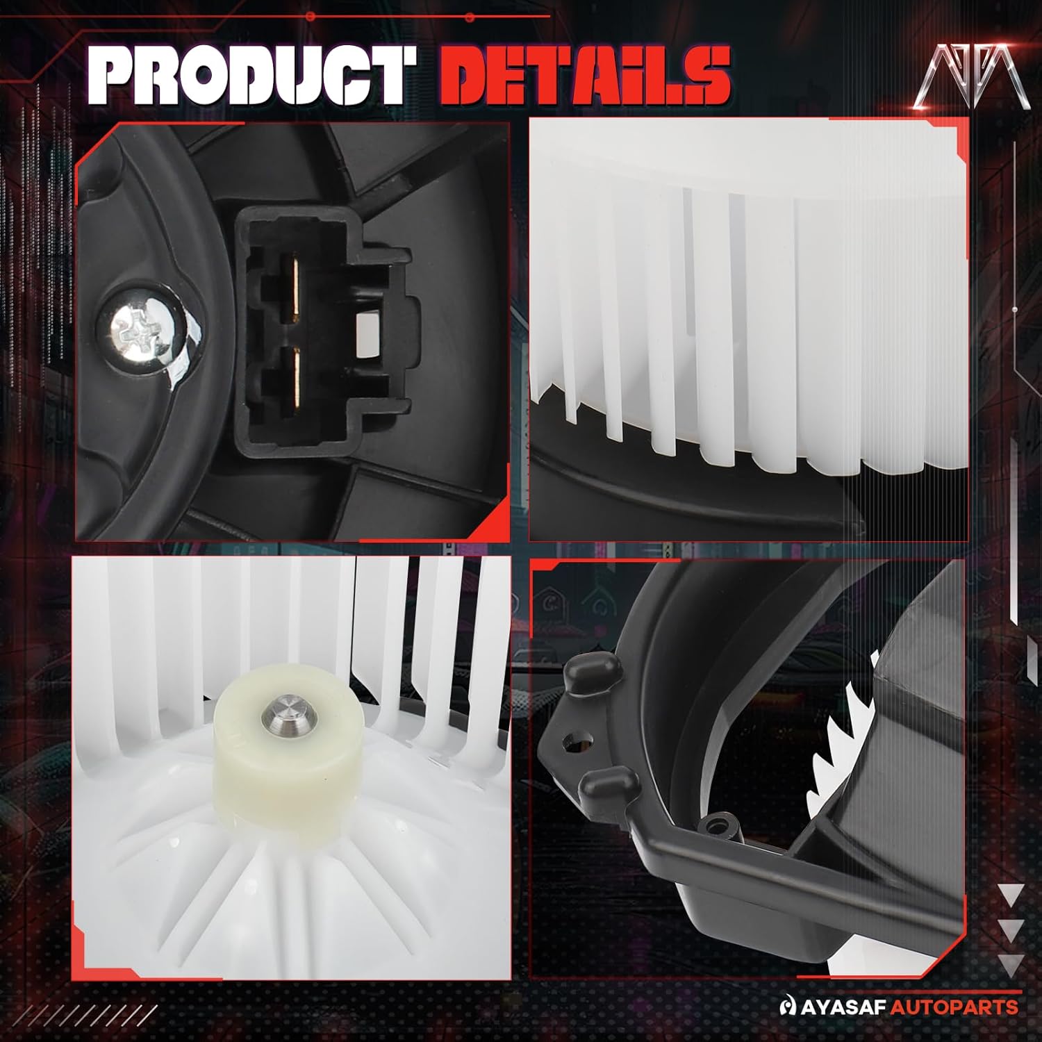 MAYASAF 700293 HVAC Blower Motor Assembly Fit for Jeep 2014-2022 Cherokee, for Chrysler 2015-2017 200