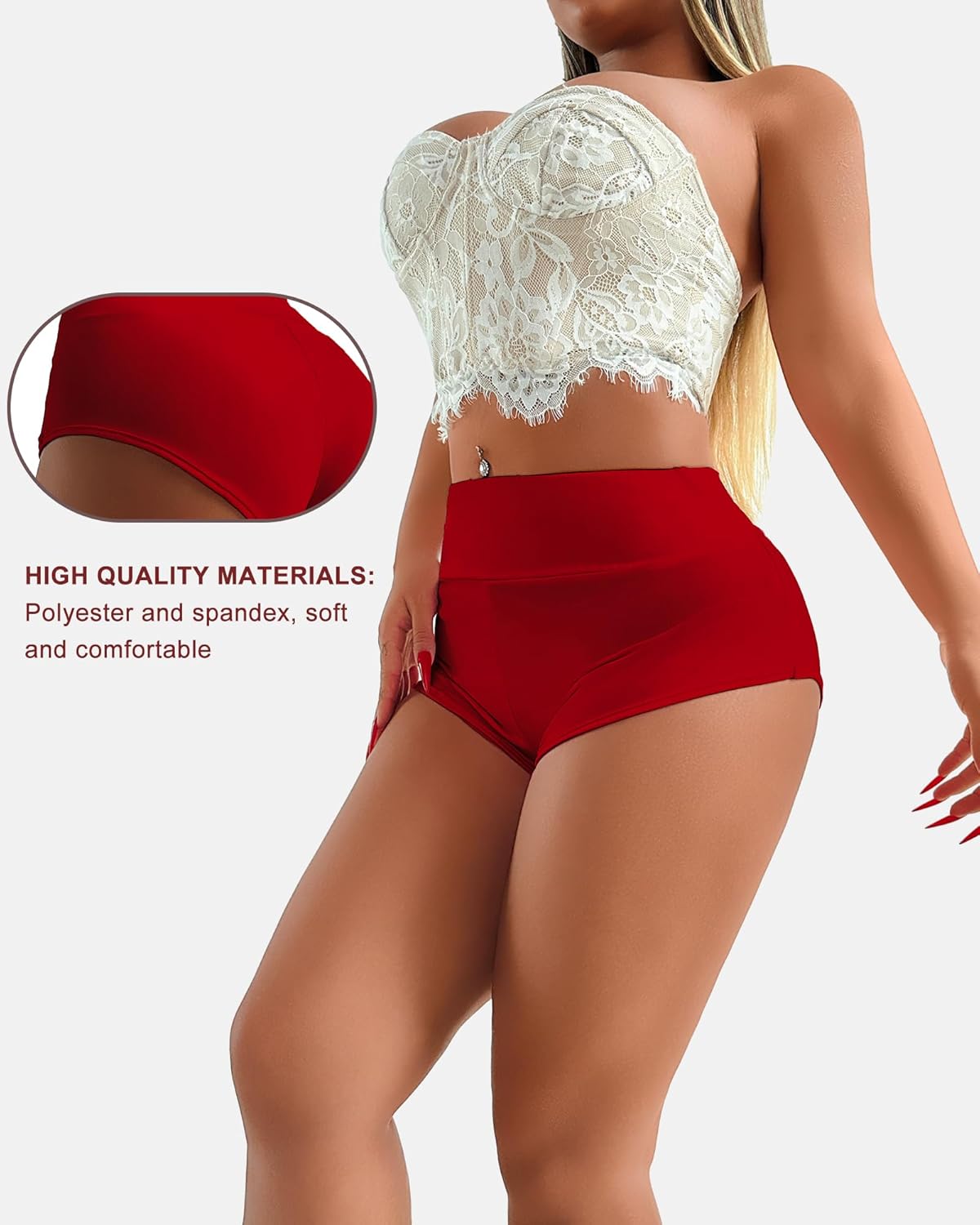 Women's Yoga Shorts Booty Butt Lifting Scrunch Shorts Sexy High Waisted Pole Dance Workout Gym Active Hot Pants Rave Outfits - Image 4