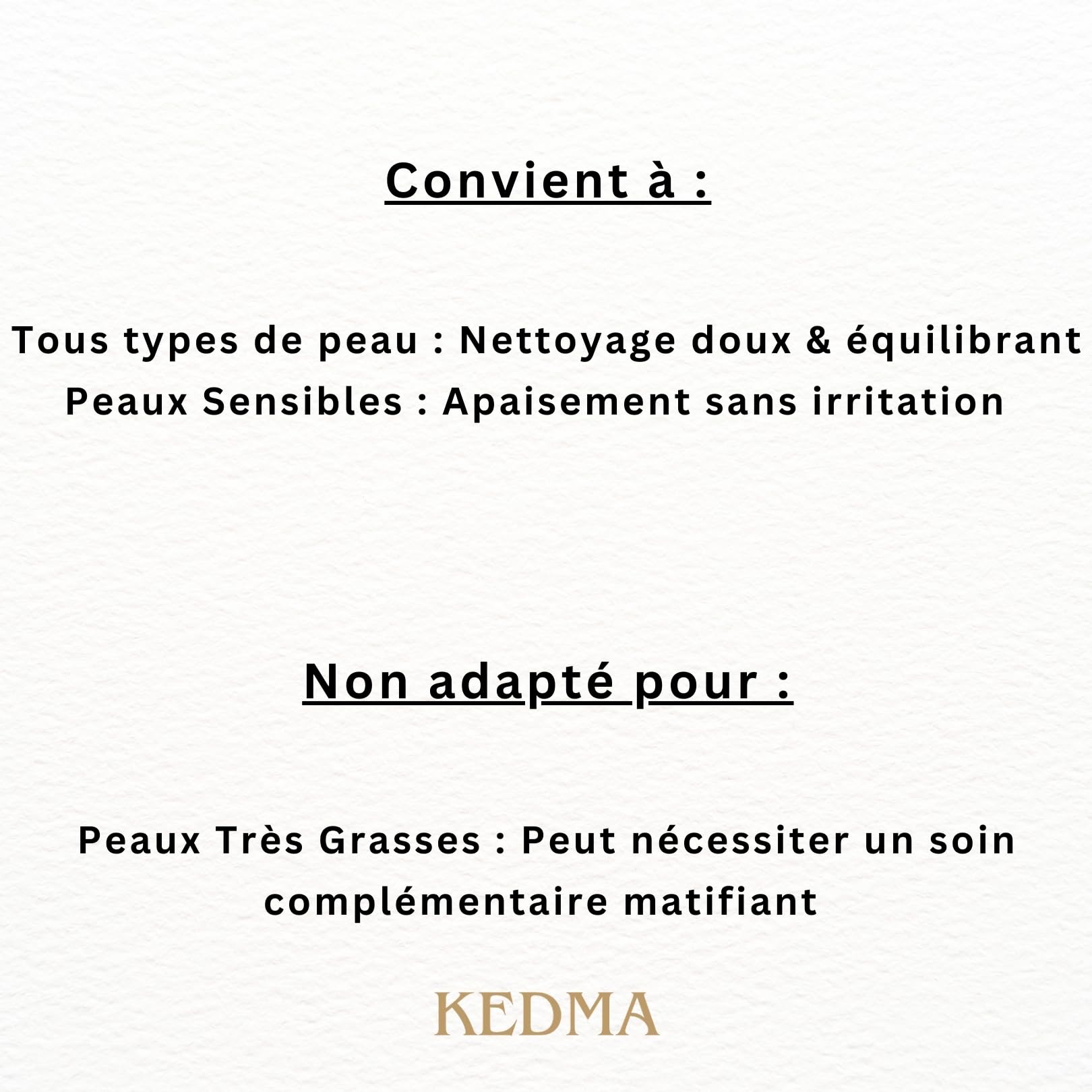 KEDMA - Duo Nettoyant Visage Lait Démaquillant & Tonique - 2x180ml | Le duo lait démaquillant et tonique nettoie, élimine les résidus et prépare la peau aux soins quotidiens.