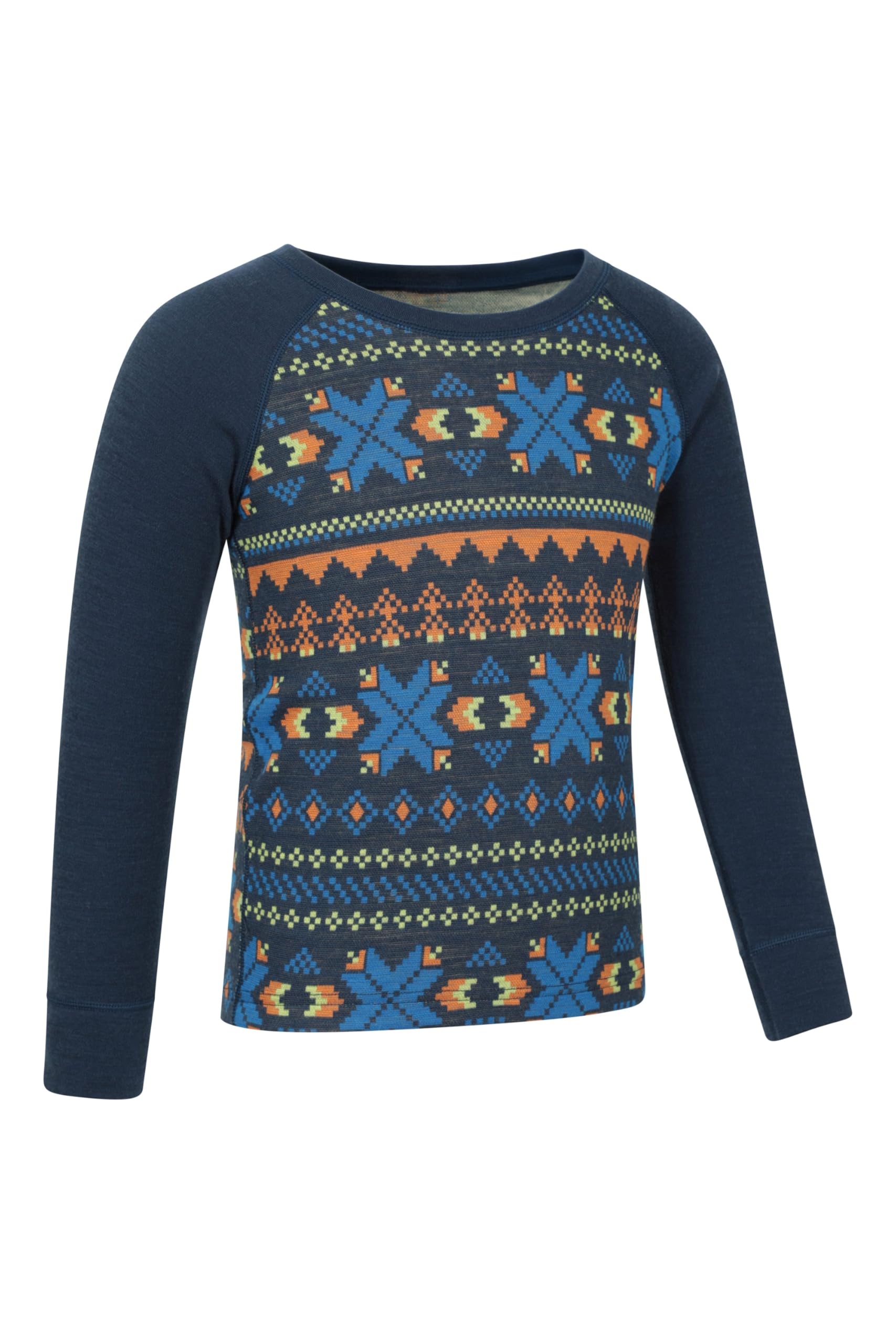 Mountain Warehouse Ensemble de Couche de Base en mérinos Unisexe pour Enfant - Évacuation Rapide de l'humidité, séchage Rapide, Couche de Base - Idéal pour l'hiver