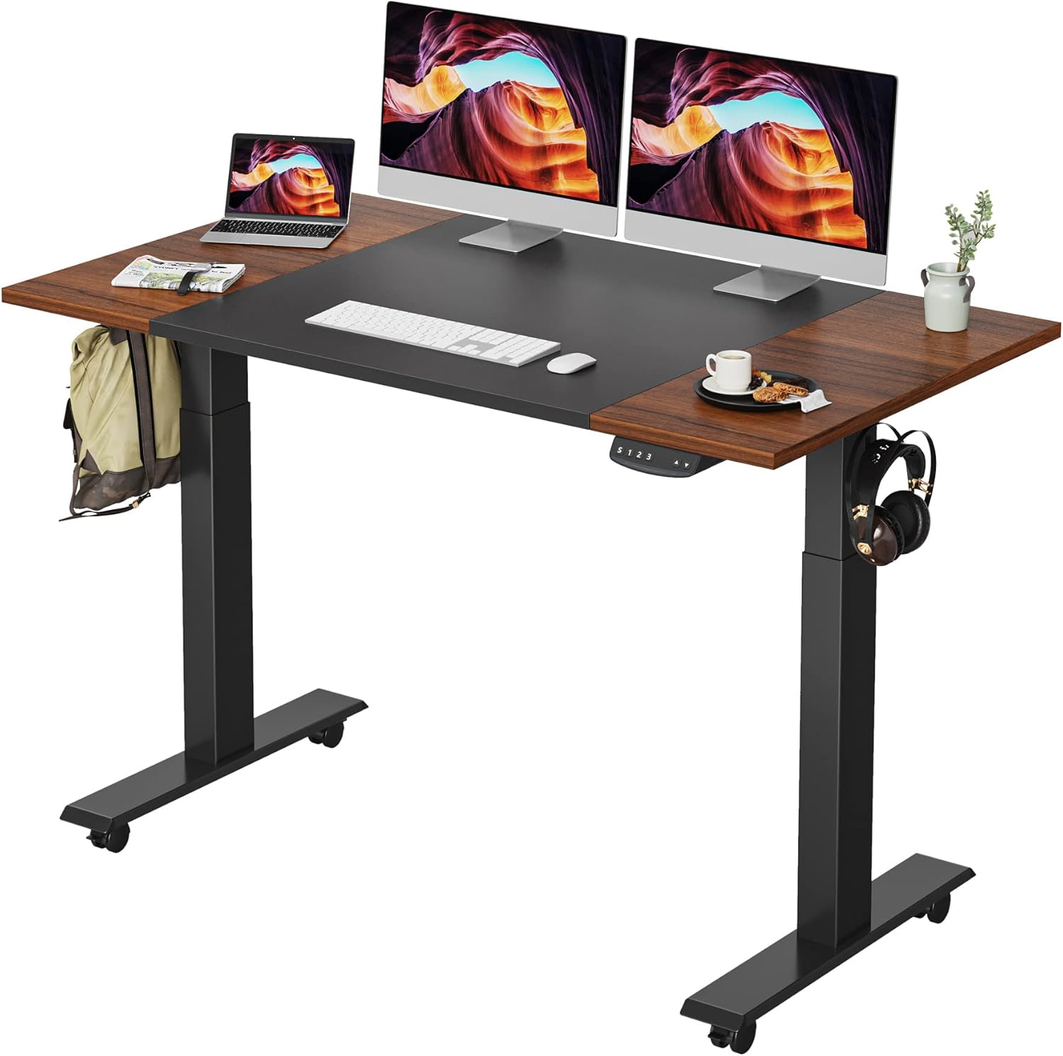 Buy FEZIBO Height Adjustable Electric Standing Desk with Pencil Holder