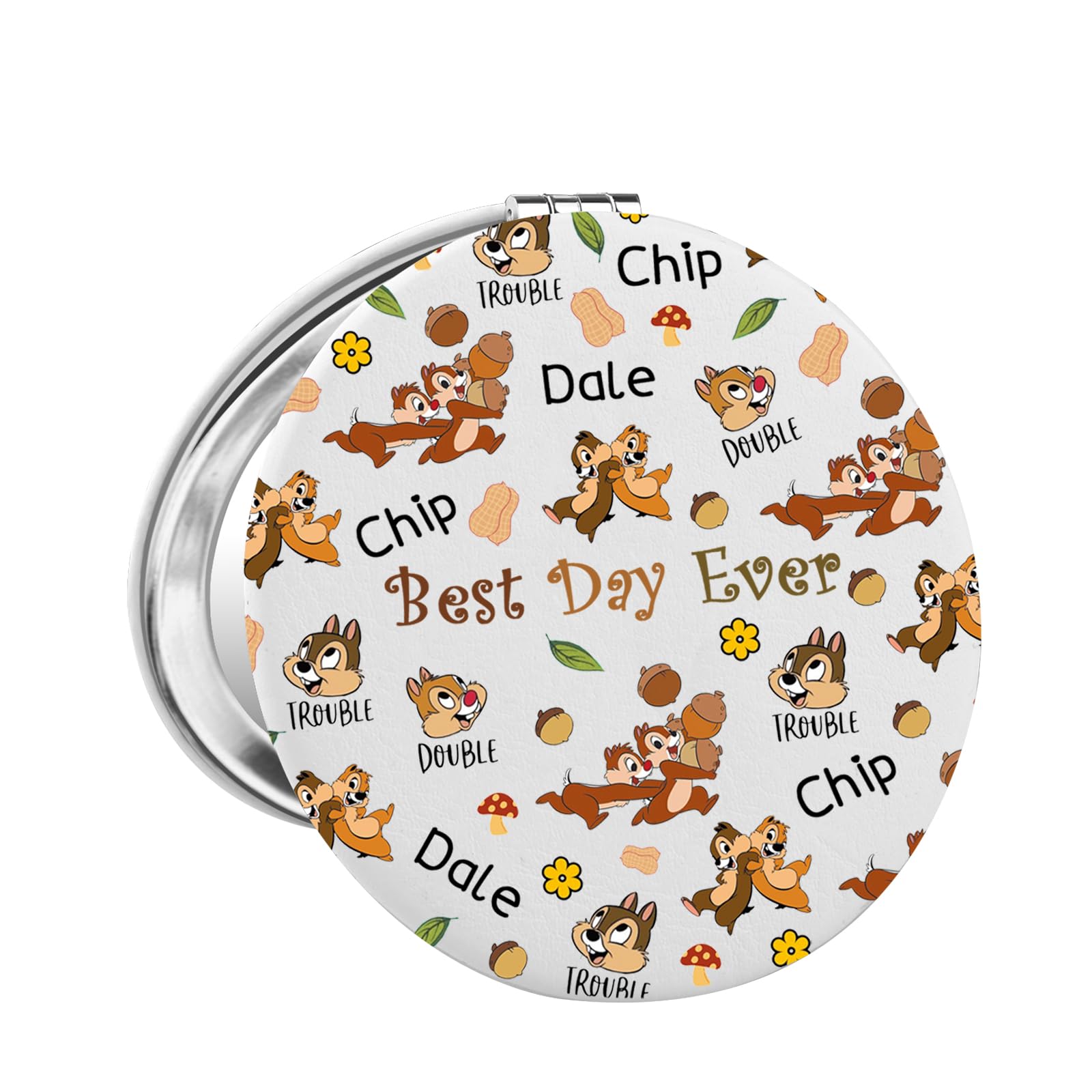 Miroir de poche Chip & Dale idéal dans votre sac pour retouches