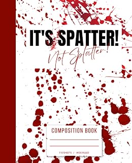 Forensic Science Composition Notebook for Pathology, Criminal Justice Students - 110 Wide-Ruled Pages, Custom Cover