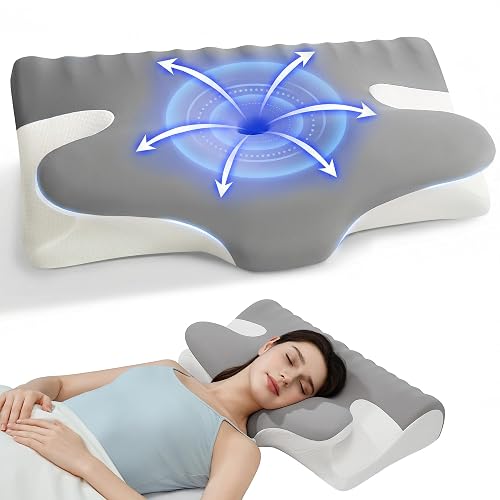 Memory Foam Pillow for Neck Pain, Restorative Sleep Cervical Pillow,