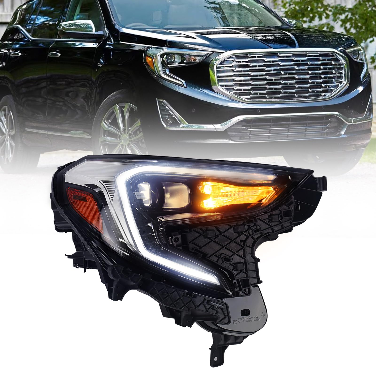 Photo 1 of VLINCAR Headlight Assembly for GMC Terrain 2018-2021 (Factory LED Model)