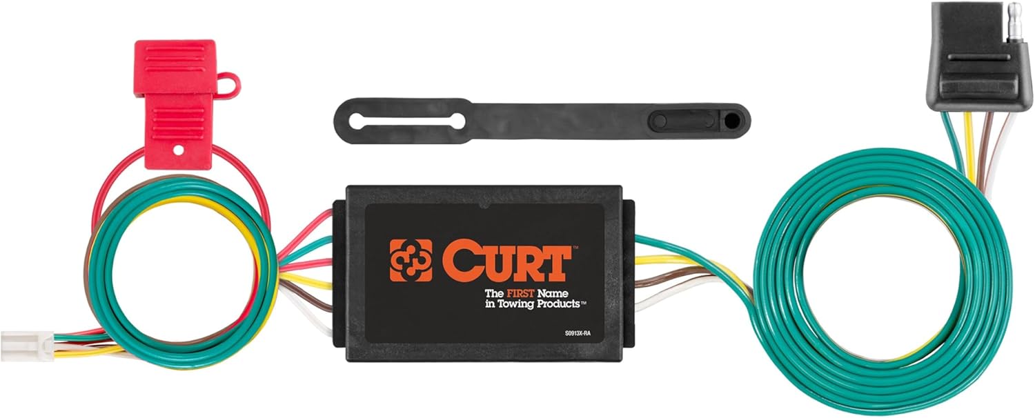 CURT 56370 Vehicle-Side Custom 4-Pin Trailer Wiring Harness, Fits Select Honda CR-V