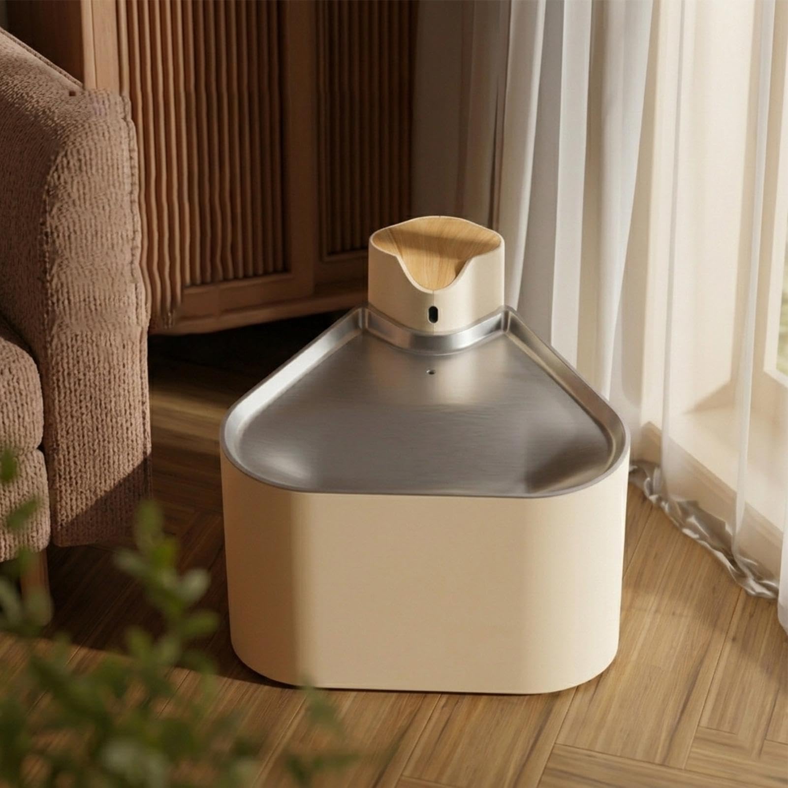 Fuente de agua genérica para gato inalámbrico 2000mAh, 1,6 L, automático y