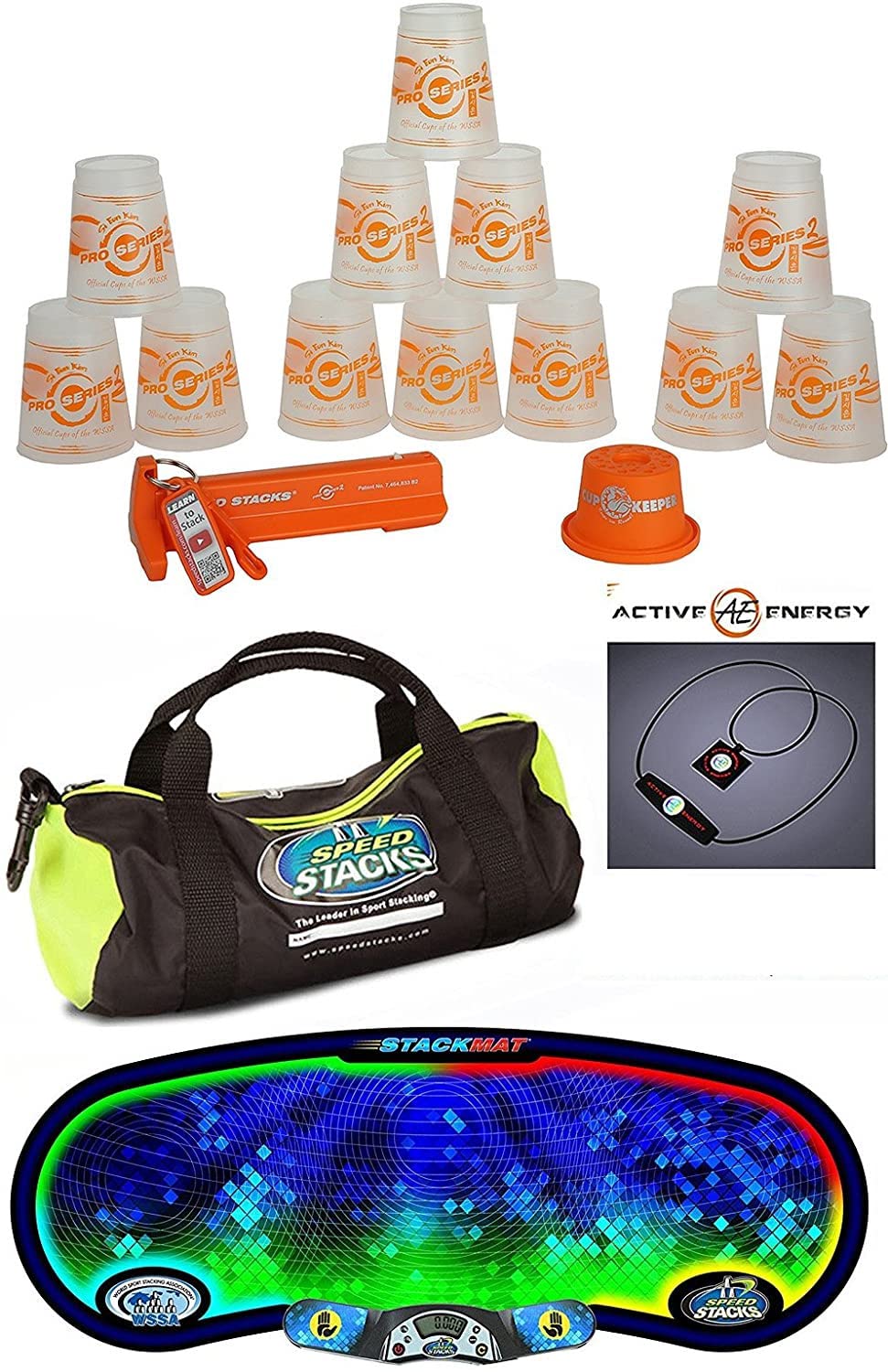 Speed Stacks The Works Custom Combo Set: 12 PRO Series 2 Orange/Clear Si Eun Kim 4