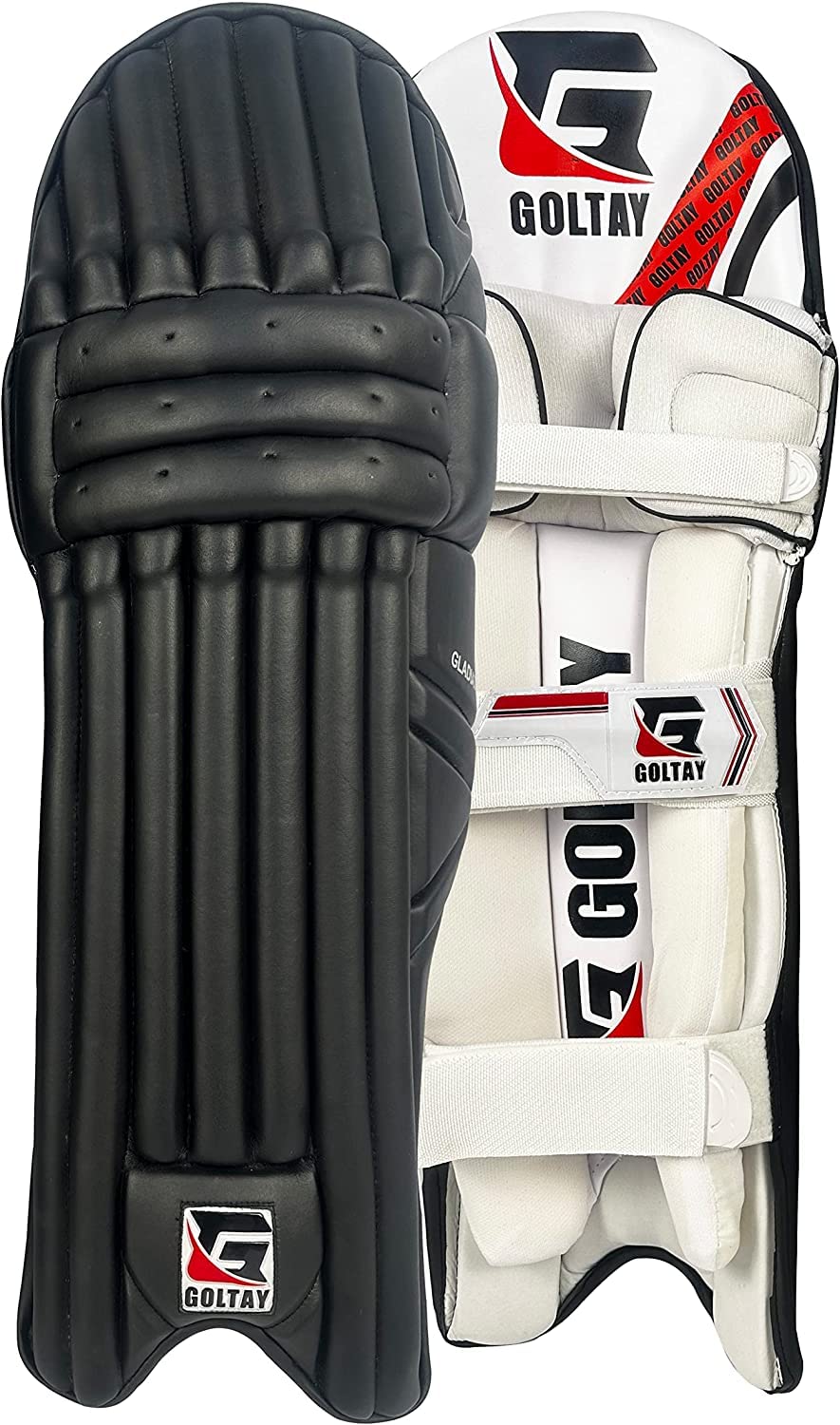 Goltay Cricket Batting Leg Guard Men’s Size RH Superior quality PVC outer facing, Inner facing Leather, Optimum flexibility, protection and Lightweight.