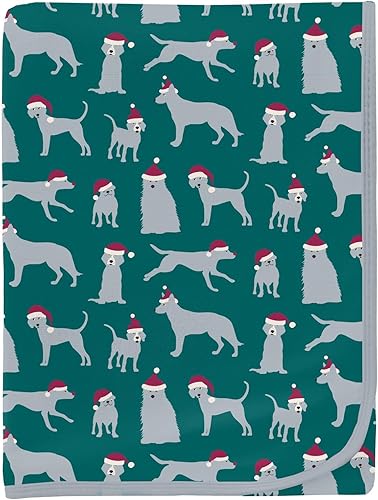 Miniatura 8 de KicKee Pants Mantas para envolver estampadas, hechas de viscosa de tela de bambú, por lo que es una manta de bebé suave y sedosa, manta de