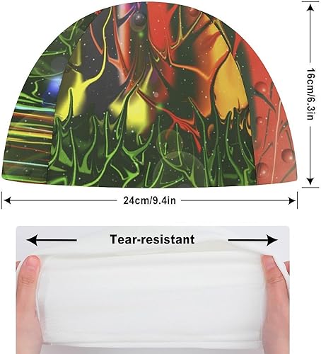 Miniatura 2 de Magic Forest Adult Swim Cap Printed Swimming Hat Comfortable Bathing Cap Shower Caps for Long and Short Hair