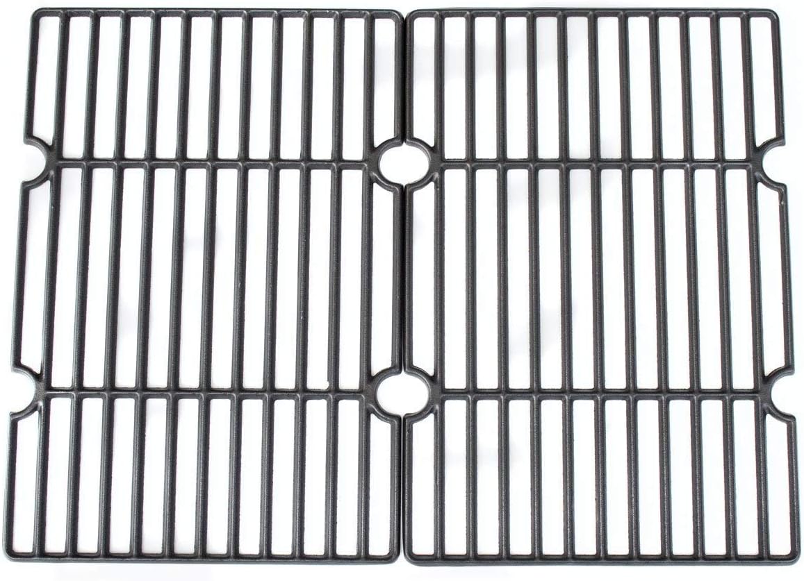 CosmoGrill Cast Iron Charcoal Barbecue Cooking Grill Grates, Set of 2 (Compatible with XL Smoker)