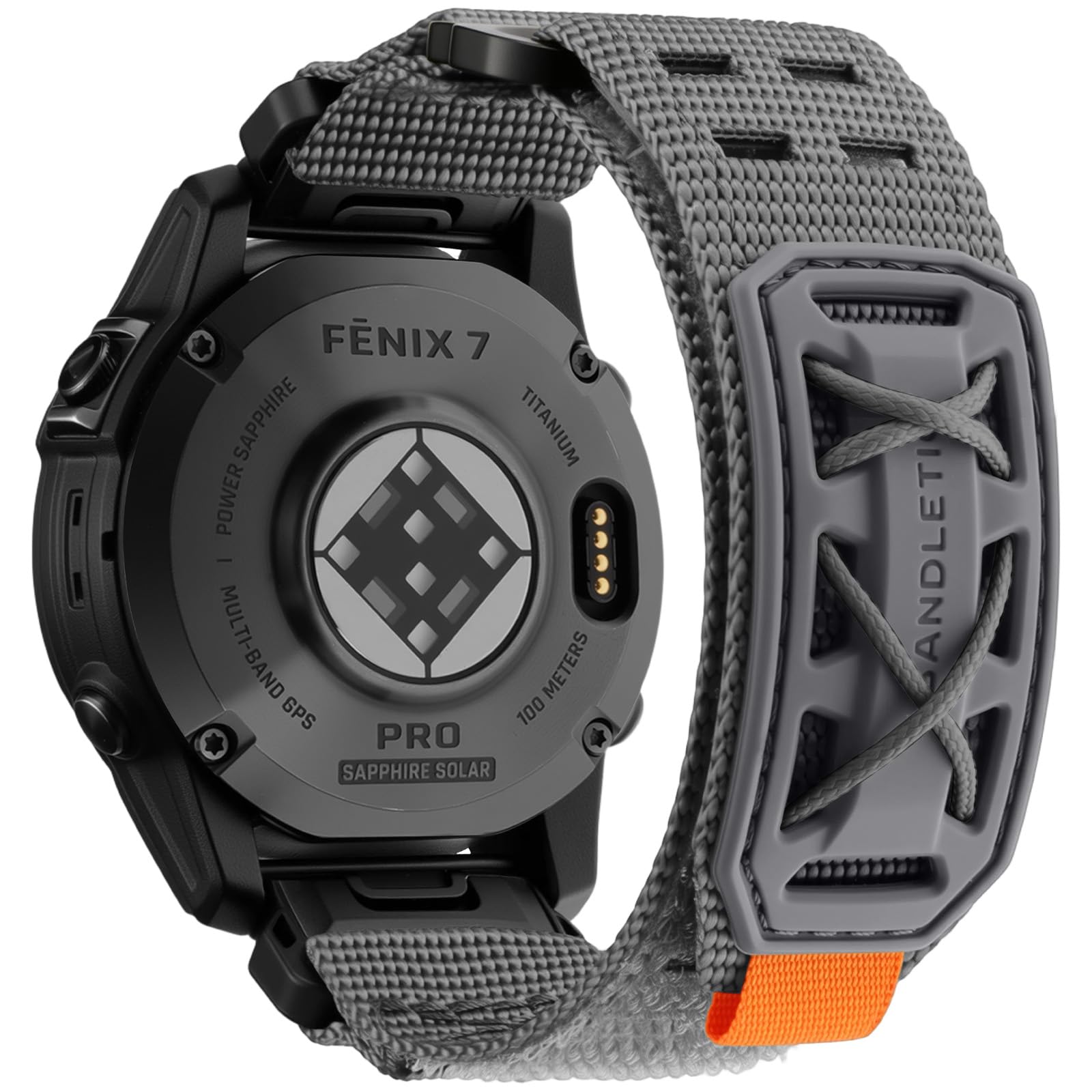 Bandletic Compatible with Garmin Fenix 6 Pro/6/Fenix 7/7 Pro/Fenix 8/E 47mm/5/5 Plus Strap, 22mm Quick Fit Nylon Strap Tactical Rugged Sport Band for Instinct 2/E/3/Epix 2 Pro/Forerunner 965/955/945