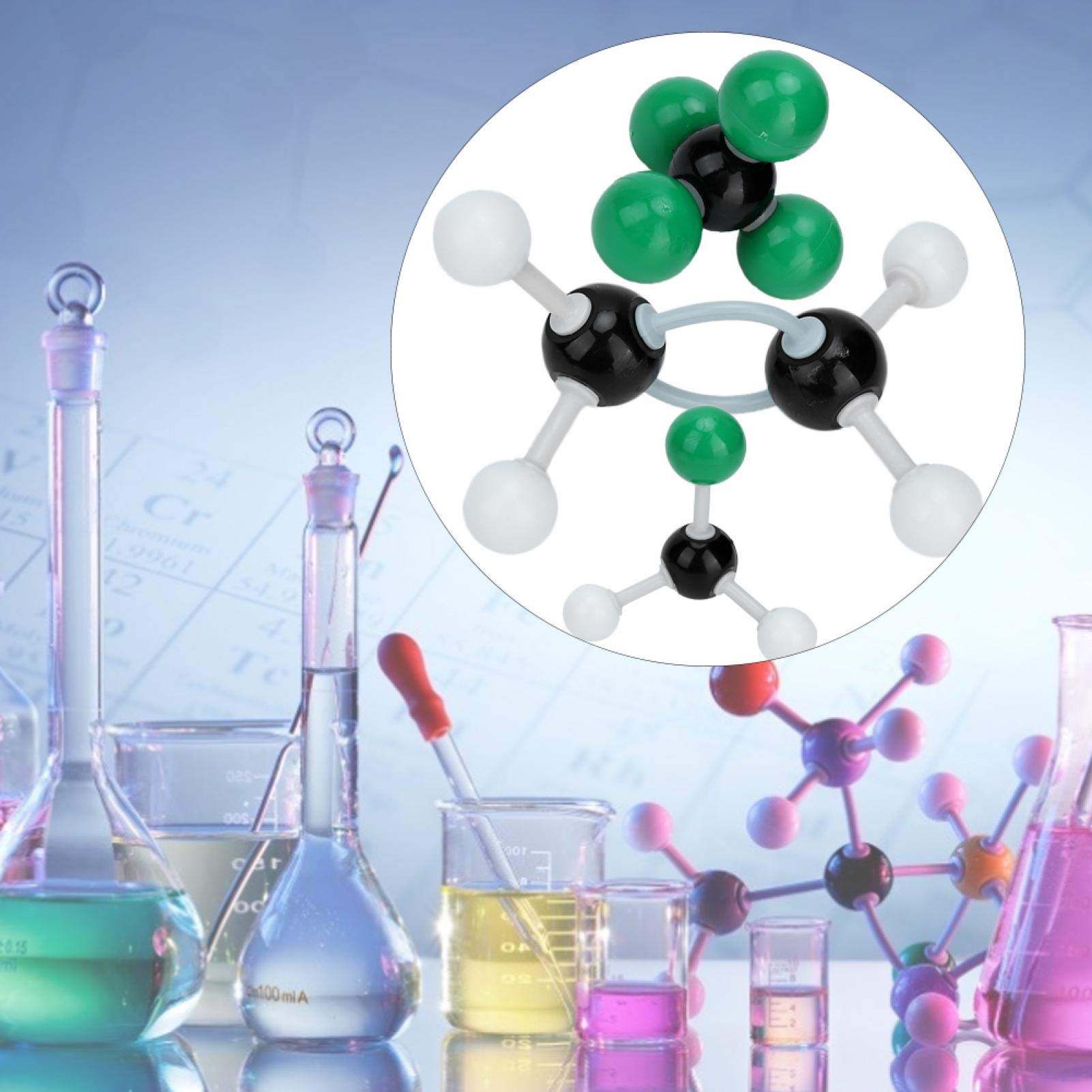 179 Pezzi Atom Link Modello Set di Struttura di Orbita Elettronica, Kit di Costruzione di Molecole per Strutture Inorganiche e Organiche - Chimica per Insegnanti e Studenti