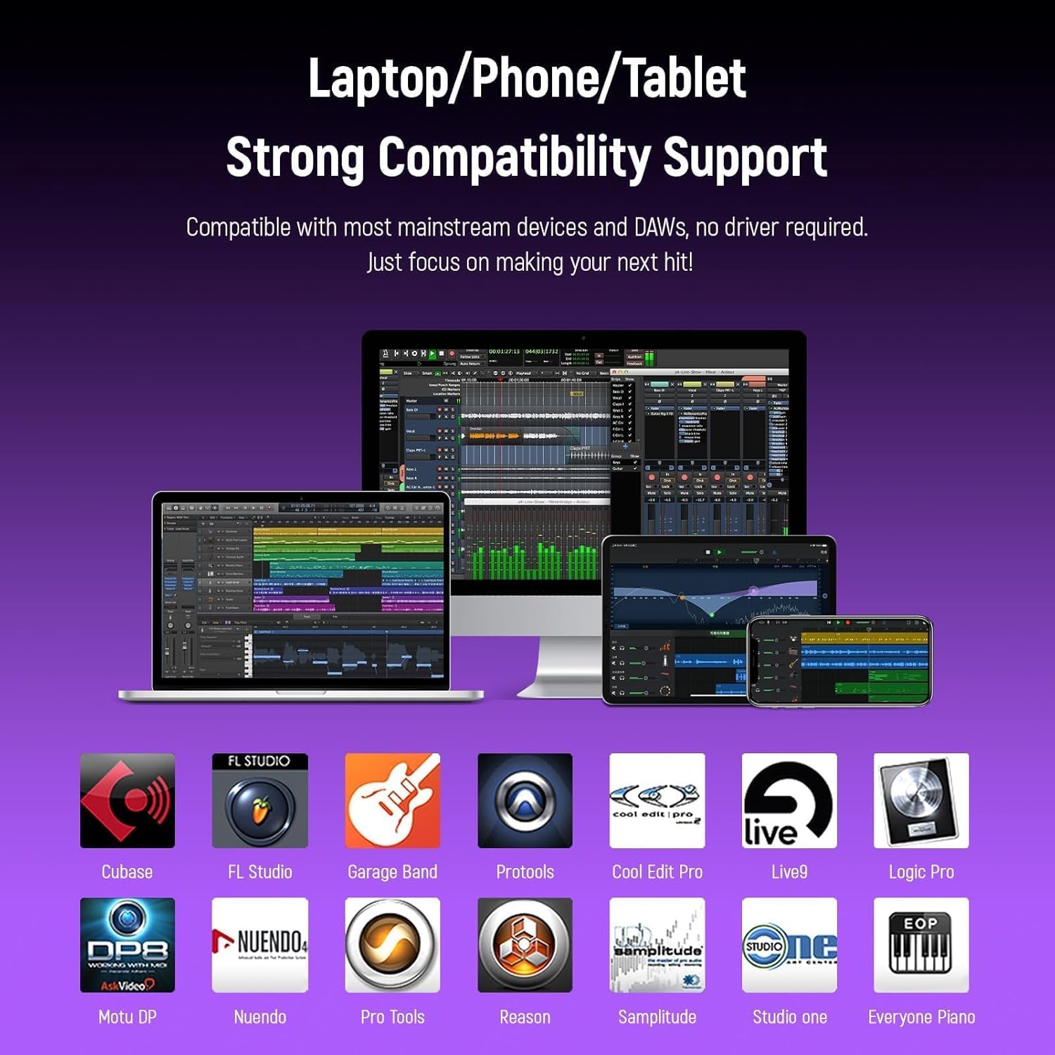 Synido Wireless MIDI Pad Controller, USB Rechargeable Beat Maker Machine for Music Production Professional with 16 RGB Beat Pad, OLED Screen, 16 Step Sequencer, MIDI In/Out/Thru