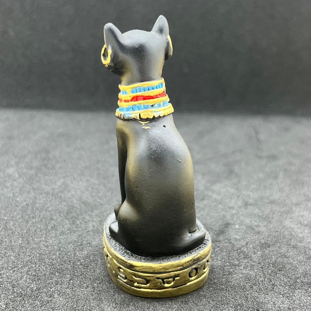 Amazon.co.jp: バステト神 像 エジプト 猫神 黒ネコ 置き物 インテリア