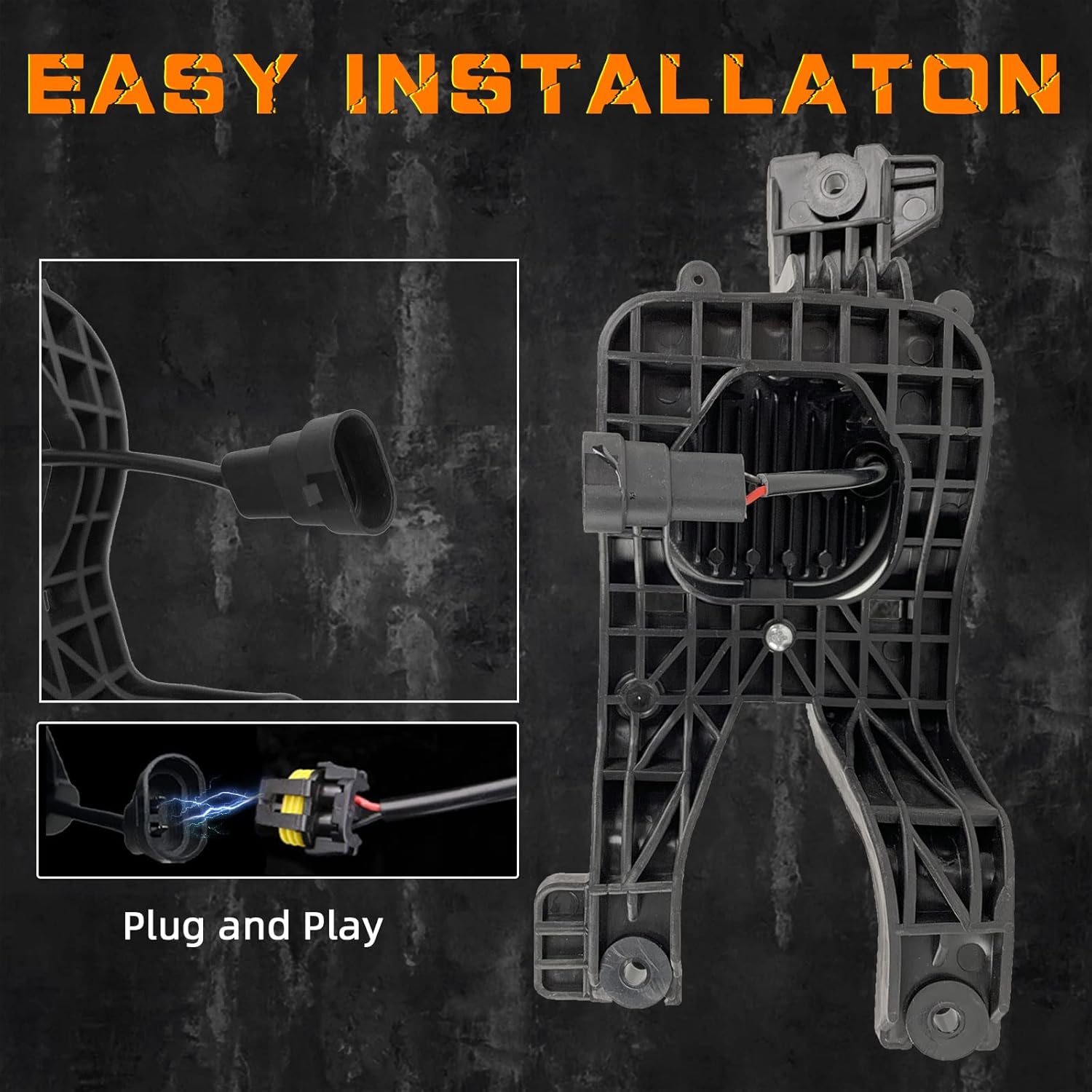 LED Fog Lights Assemblies Replacement for 2008 2009 2010 Ford F-250 F-350 F-450 F-550 Super Duty, 1 Pair Bumper Driving Fog Lamps Kit (Clear Lens)