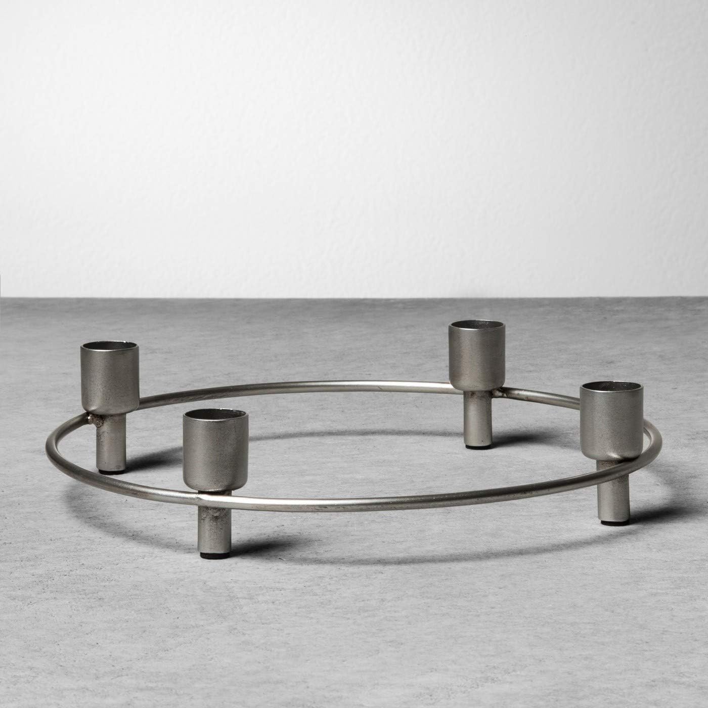 Hearth & Hand Candelabra Pewter with Magnolia Home & Kitchen