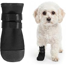 Dog Paw Wound Recovery Boot, Breathable Dog Shoes with Non-Slip Sole & Self-Adhesive Strap, Dog Paw Protector for Outdoor Walking & Keep Dogs from Licking WoundsS