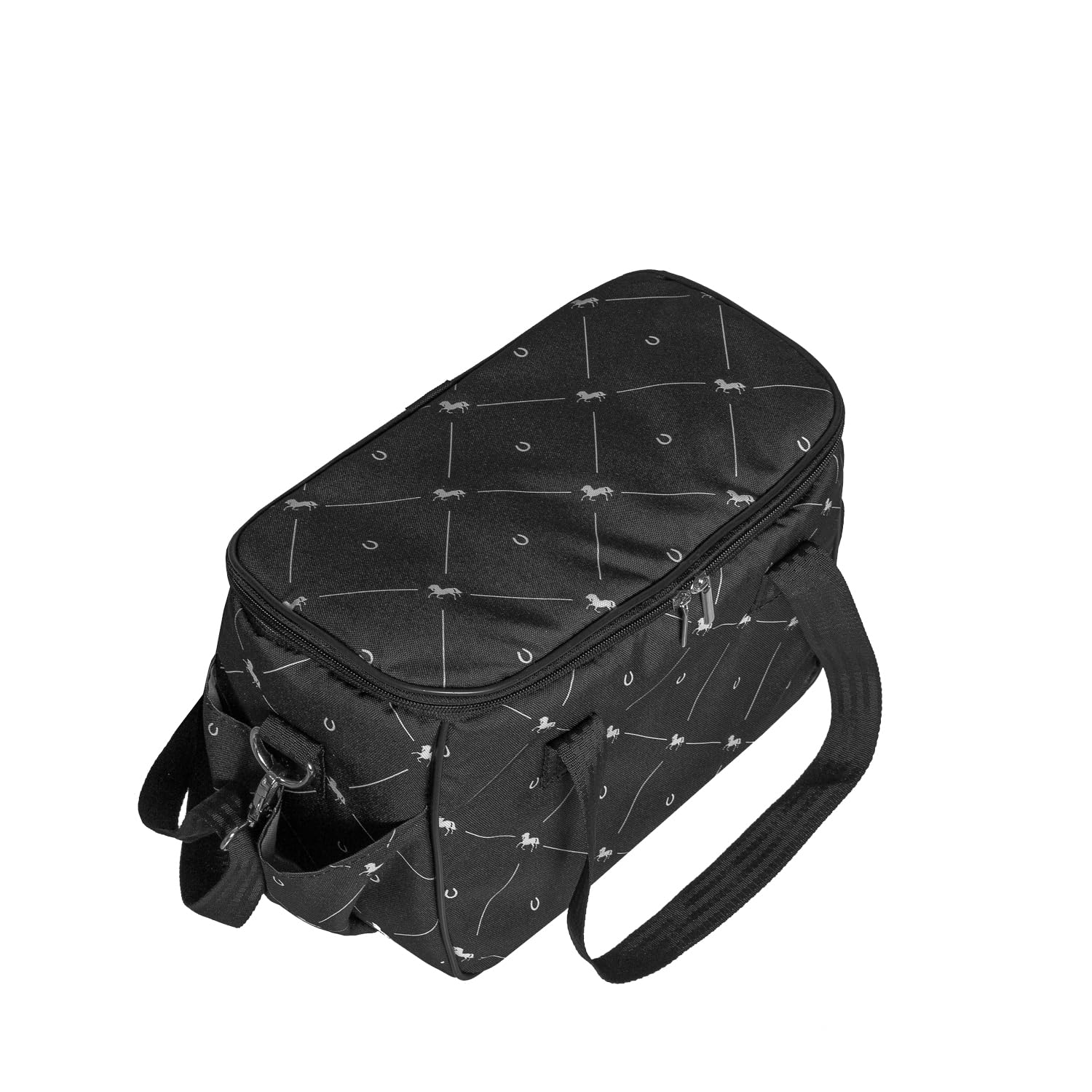 Borsa per la pulizia del cavallo, borsa per spazzole e accessori Dream nero