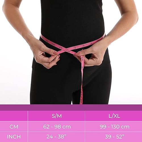 Miniatura 6 de Cinturón de hernia umbilical para hombres y mujeres. Abdominal Binder - almohadilla de compresión para naval (doble grosor). Cinturón de soporte de