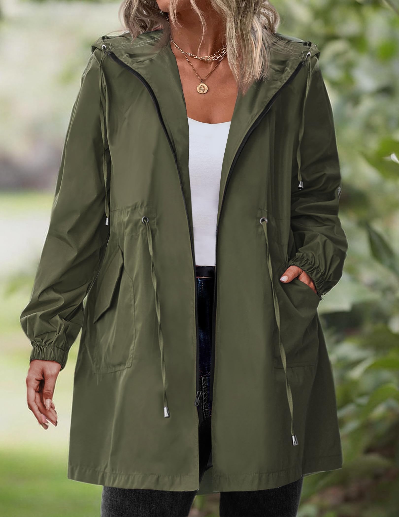 IN'VOLAND Damen Windbreaker, Regenmantel raincoats