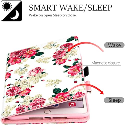 Miniatura 9 de Dteck - Funda para iPad Mini 2, iPad Mini 3, cuero sintético, función atril, función de encendido y apagado automático, Apple iPad Mini 321