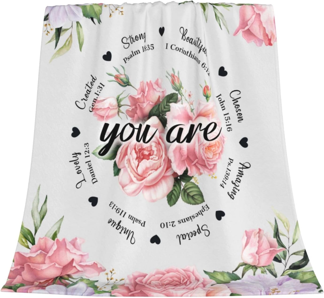 Christian Birthday Gifts for Teengirls, Inspirational Religious Baptism Gifts for Teen Girls Women Friend, Christian Throw Blanket for Women Faith Girl Sister 40"x50" - Image 2