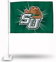 Vista 26 de Rico Industries Bandera de coche de doble cara de la NCAA, gran accesorio para automóvil