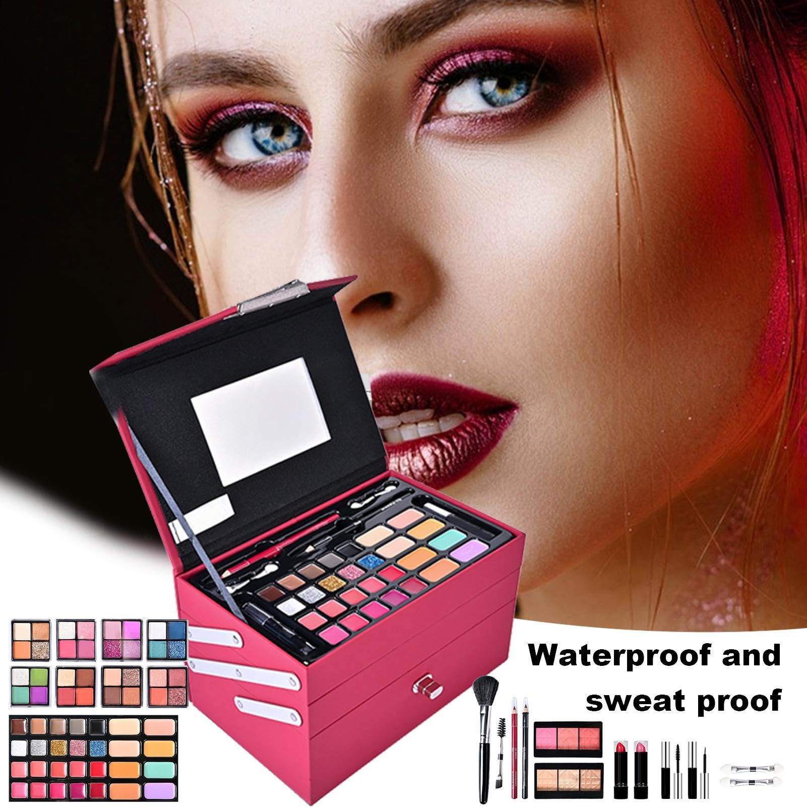 Kit de maquillage complet, kit de maquillage pour femmes Kit complet | pour le tout en 1 - cosmétiques complets pour femmes et filles, kit de palette pour débutants